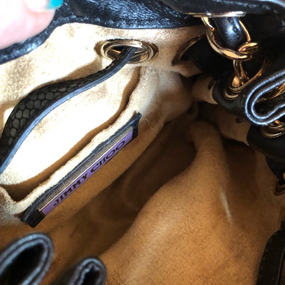 Jimmy Choo Mini Ramona Chain Bag Satchel 💯 - Picture 11 of 13